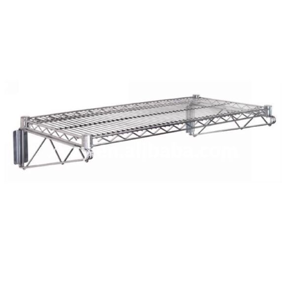 Wall Mounted Chrome Wire Shelf 300mm, Wall Mounted Wire Shelving